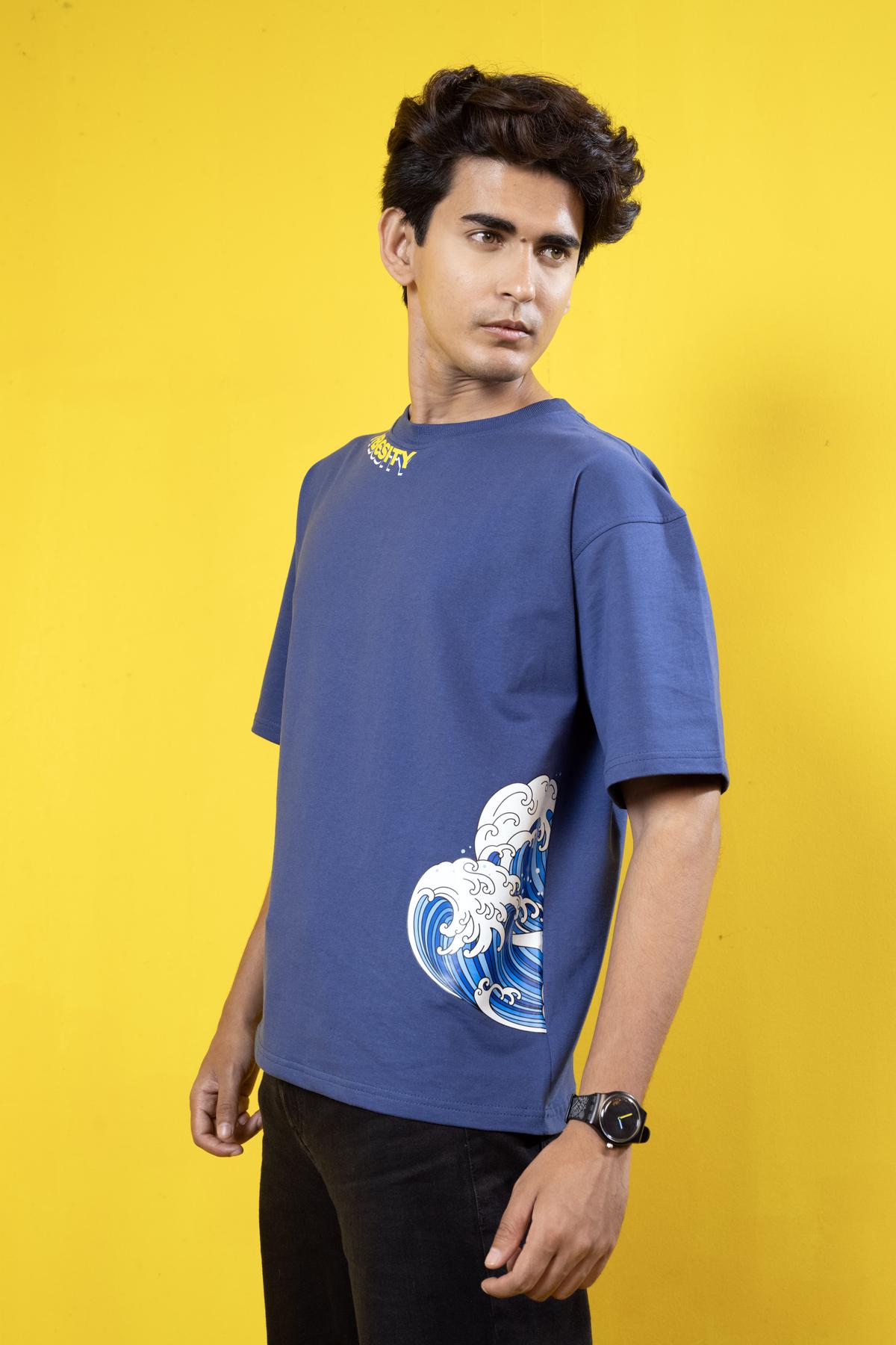 Kagawa Wave Oversized Tee - Secondary Image